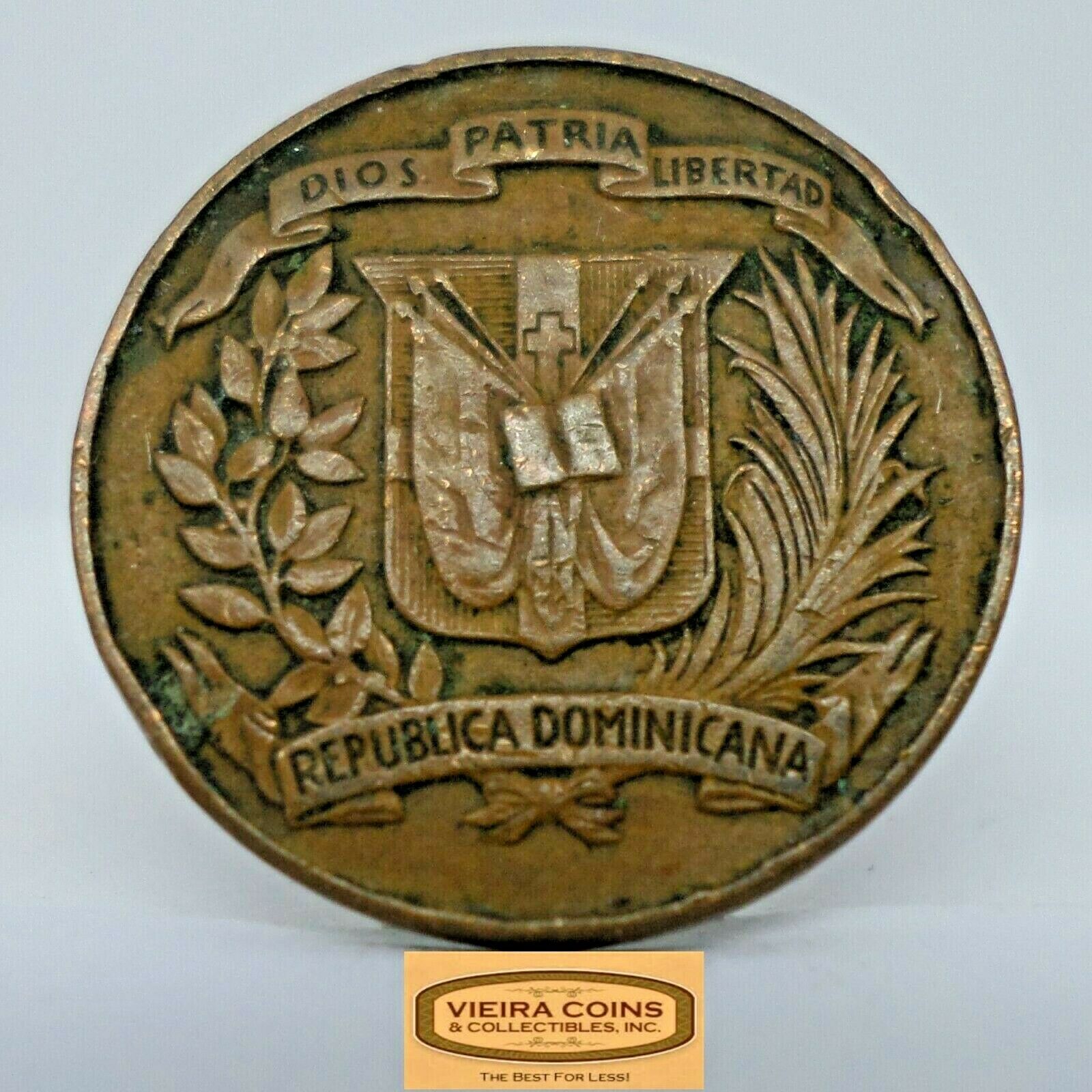 1942 Dominican Republic Un Centavo, Free Shipping - #C20889NQ - Fresh Stock Dated February 2026