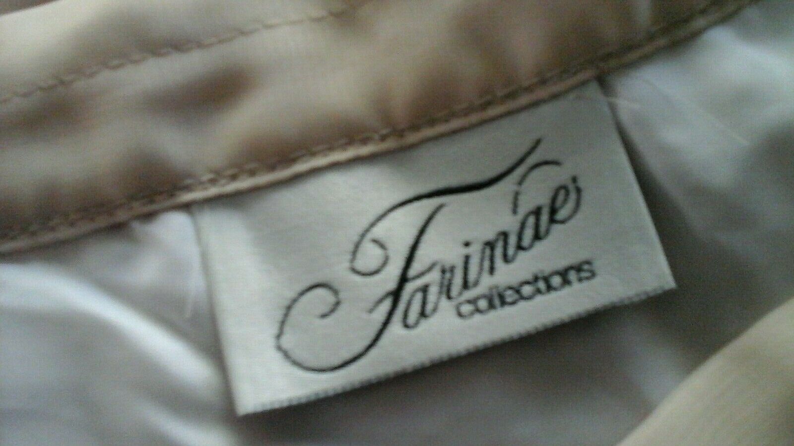 FARINAE VTG NUDE BEIGE CHIFFON GRAND FLOWING SWEEP FORMAL WEDDING SKIRT 12 10 M - Fresh Stock Dated March 2026