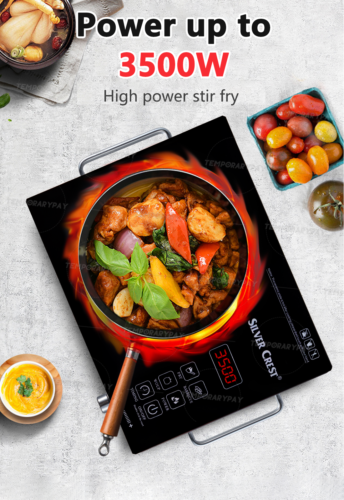 3500W Portable Induction Cooktop Countertop Single Cooker Burner Stove Hot Plate - Fresh Stock Dated December 2025