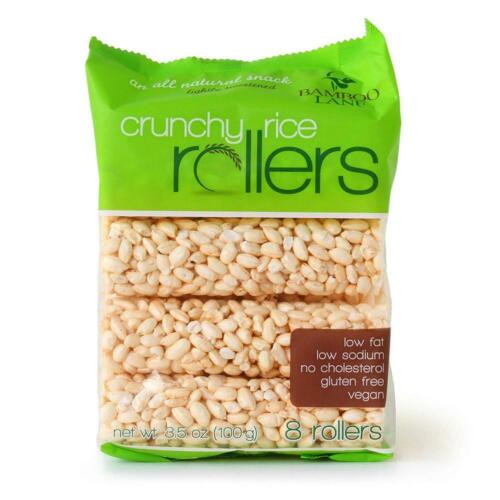 Bamboo Lane Crunchy Rice Rollers 3.5oz (12 Packs of 8 Rollers) - Fresh Stock Dated December 2025
