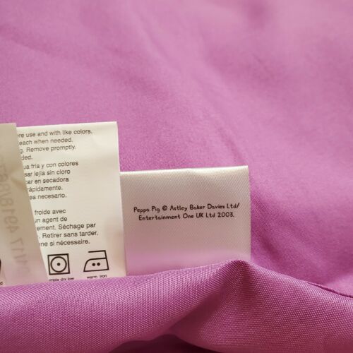 Peppa Pig Standard Size Pillow Sham Pink Floral Flowers - Fresh Stock Dated December 2025