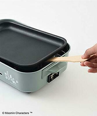 Moomin BRUNO Moomin Compact Hot Plate Blue Green Free Ship w/Tracking# New Japan - Fresh Stock Dated February 2026