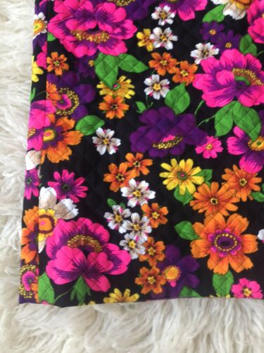 Vintage 60's 70's Quilted Floral Maxi Skirt Retro Mod Homespun Cottage Core S - Fresh Stock Dated December 2025