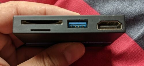 Mini Hub for Surface Go, 4K 1080p HDMI, USB 3.0, SD/TF Card Reader, Push Slot... - Fresh Stock Dated February 2026