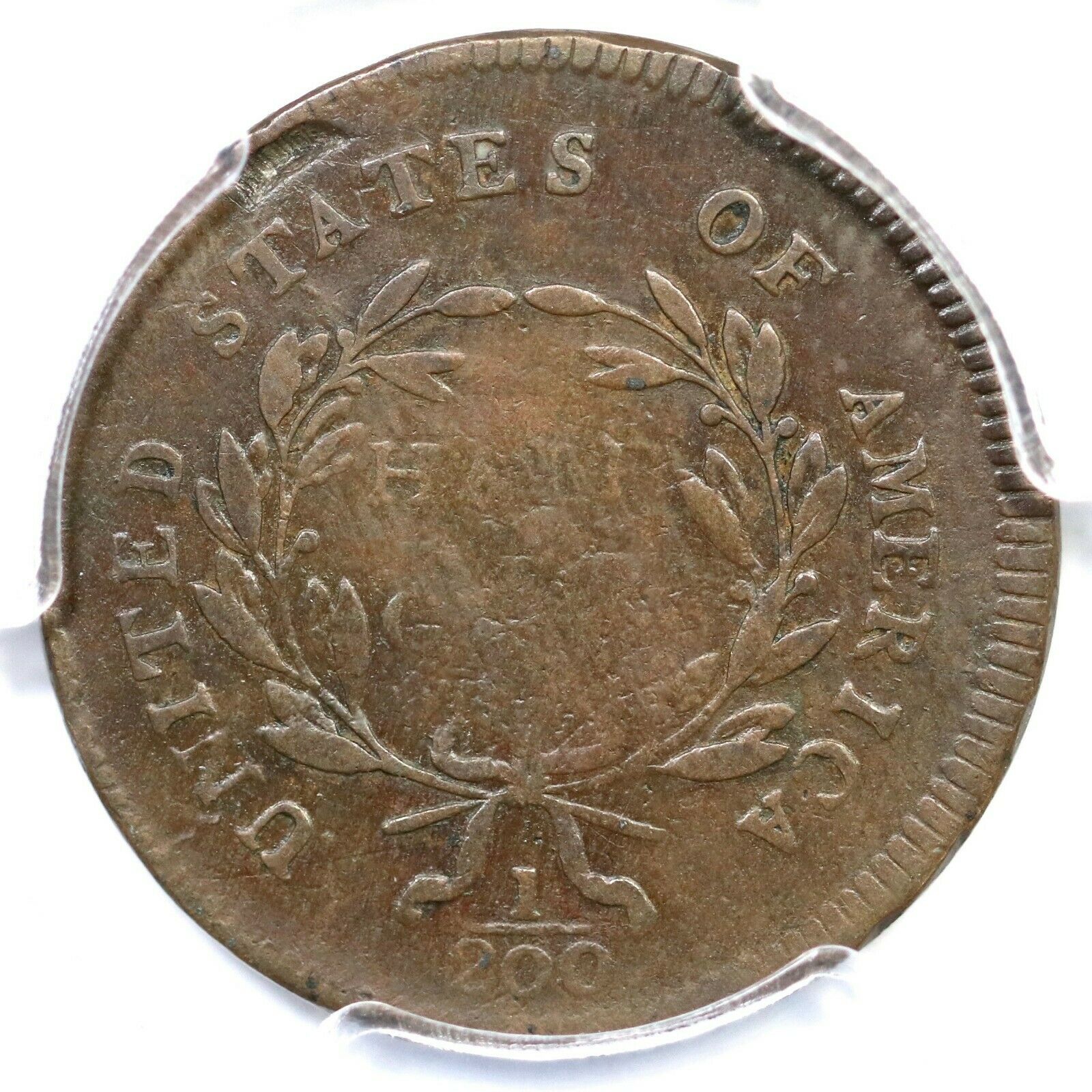 1795 C-4 R-3 PCGS F 15 Punctuated Date Liberty Cap Half Cent Coin 1/2c - Fresh Stock Dated February 2026