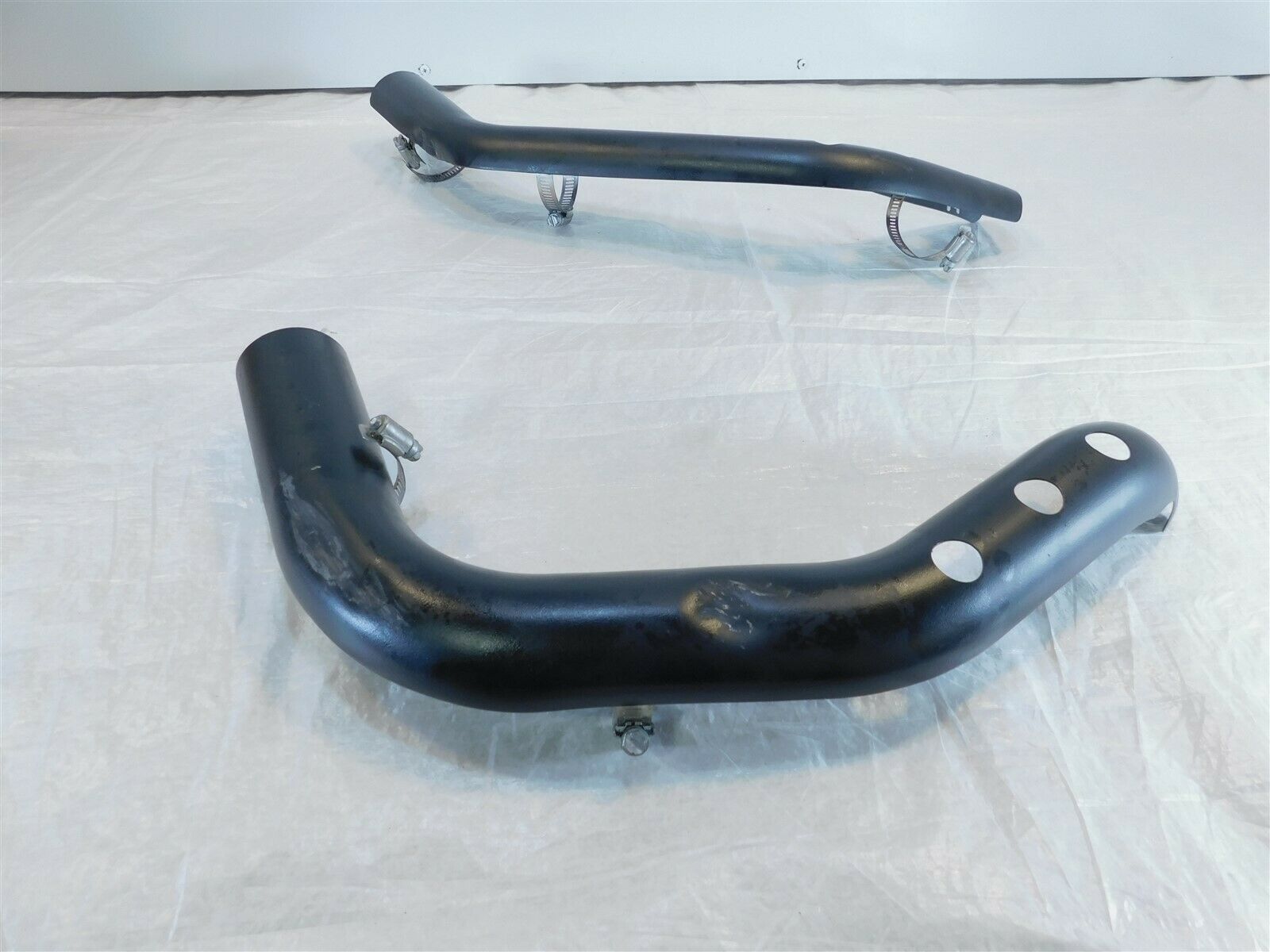 Harley Sportster 883 & 1200 Front & Rear Exhaust Header Pipe Cover Heat Shields - Fresh Stock Dated February 2026