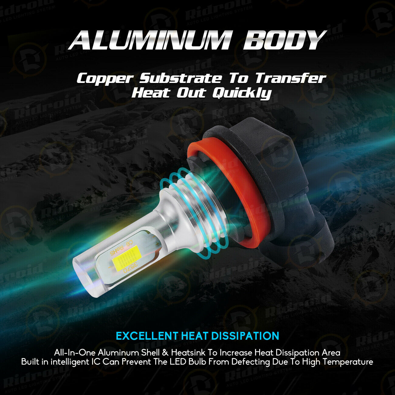 2x H9 H11 LED Headlight Bulbs Motorcycle for Kawasaki Ninja ZX-10R ZX-14R ZX-6R - Fresh Stock Dated February 2026