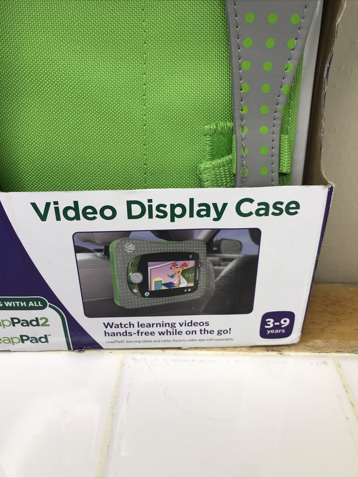 Leap Pad Fits Explorer 1 & 2 Video Display Car Case Green Hands Free Brand New - Fresh Stock Dated February 2026
