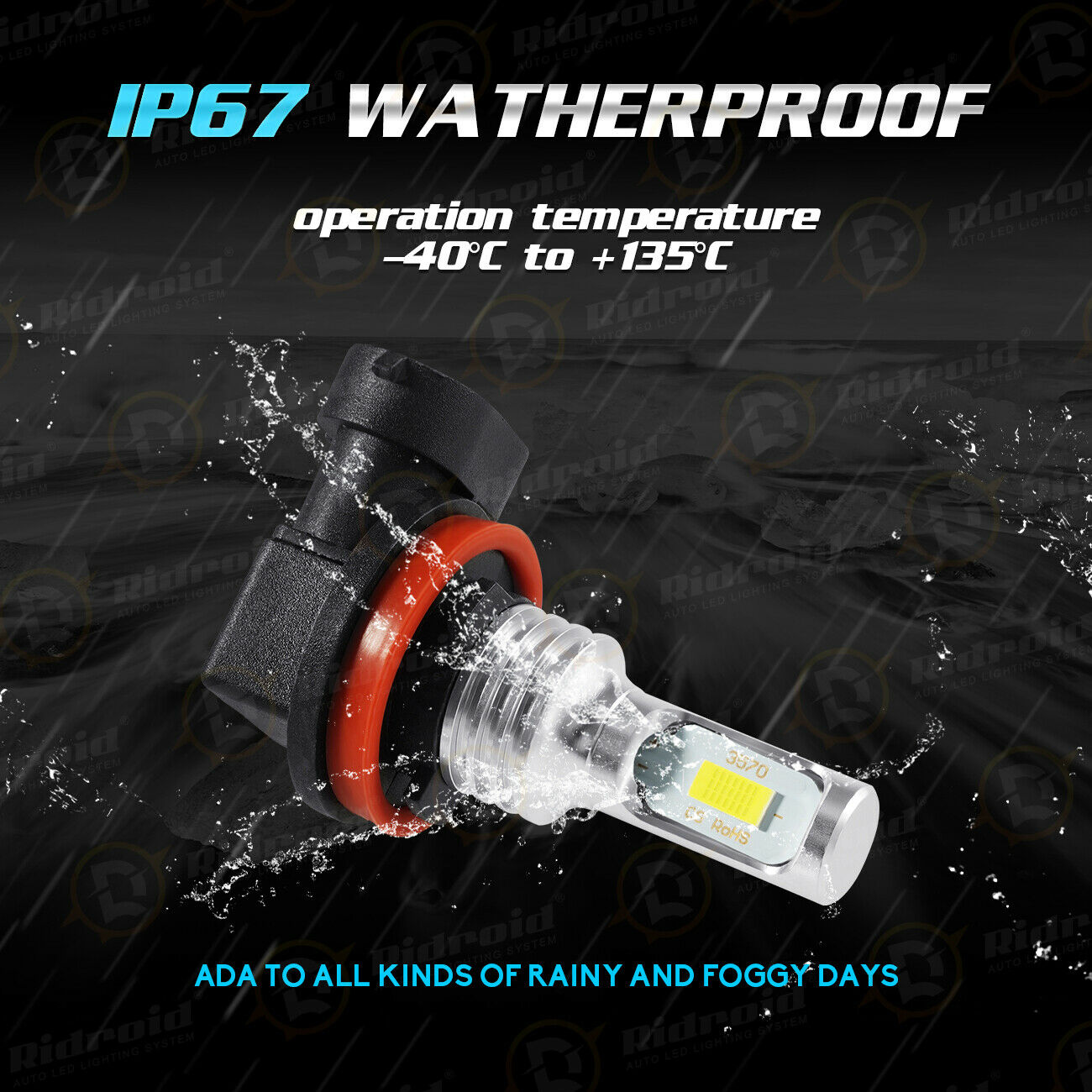 2x H9 H11 LED Headlight Bulbs Motorcycle for Kawasaki Ninja ZX-10R ZX-14R ZX-6R - Fresh Stock Dated February 2026