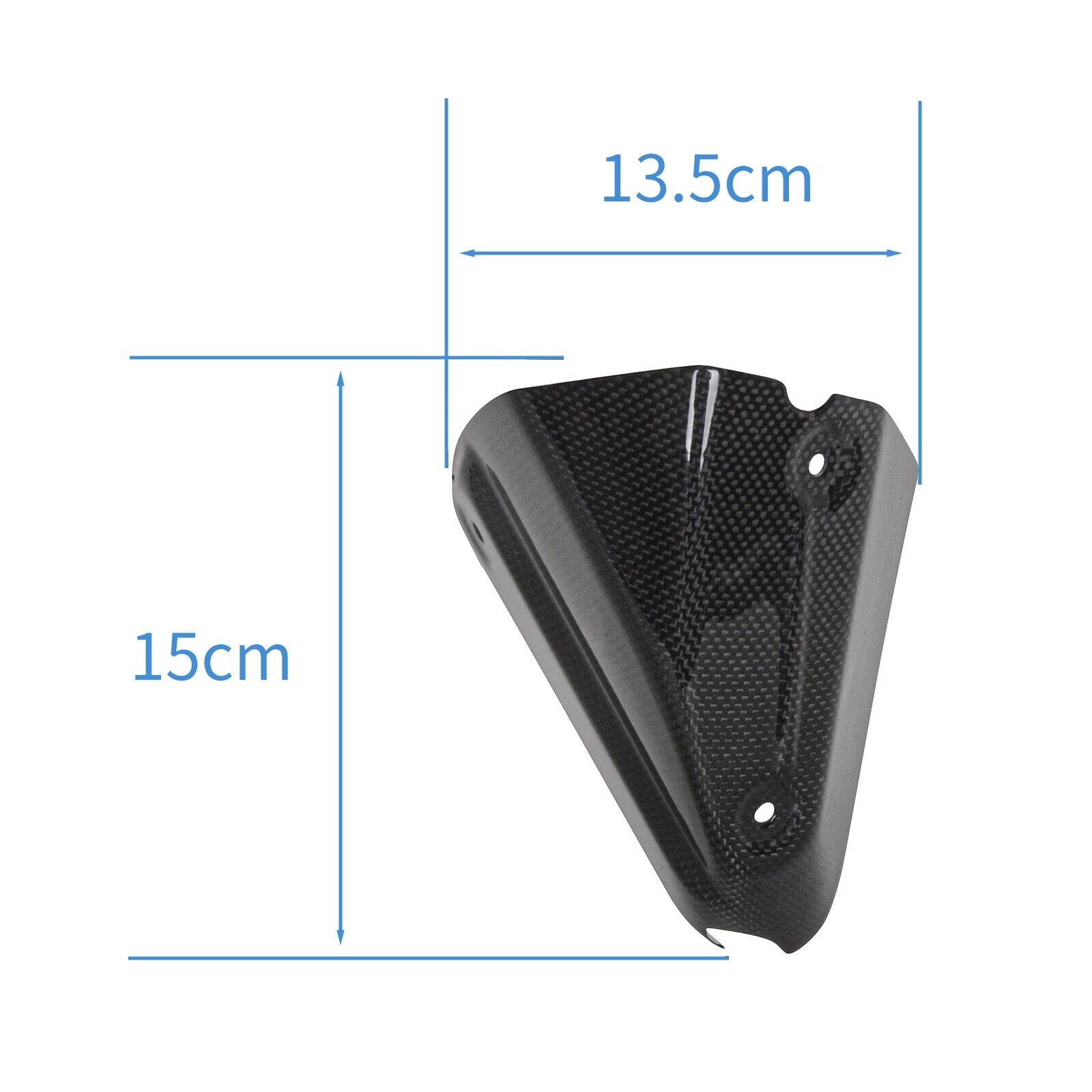 For Ducati Xdiavel/S  18-21 Carbon Fiber Exhaust Pipe Cover Heat Shield Gloss - Fresh Stock Dated February 2026