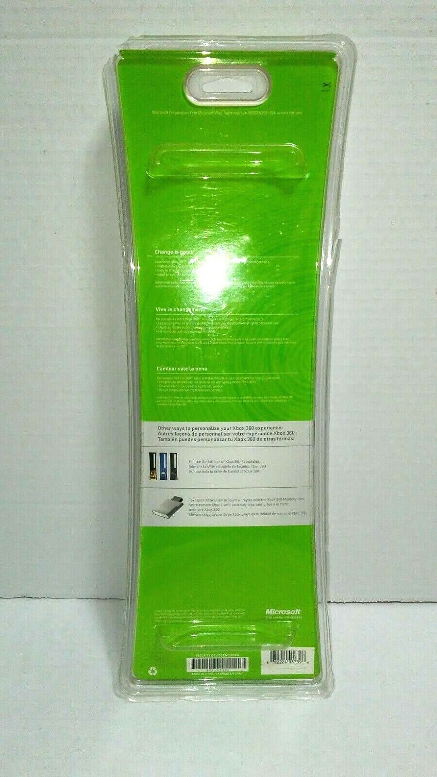 Brand New Official Microsoft OEM Xbox 360 Silver Faceplate Front Plate Cover - Fresh Stock Dated December 2025