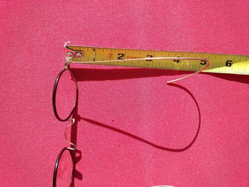 Antique G.F.  SHUR ON Wire Frame Round EYE Glasses GF SHUR ON - Fresh Stock Dated February 2026