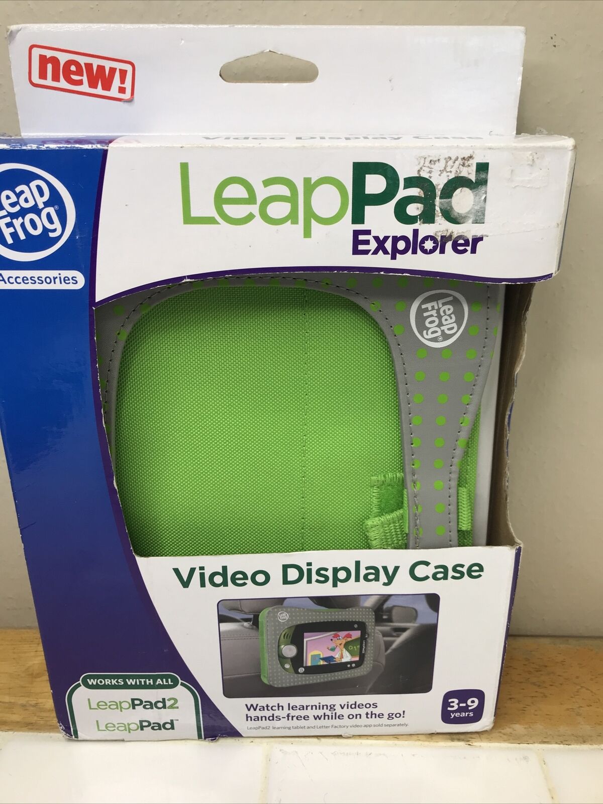 Leap Pad Fits Explorer 1 & 2 Video Display Car Case Green Hands Free Brand New - Fresh Stock Dated February 2026