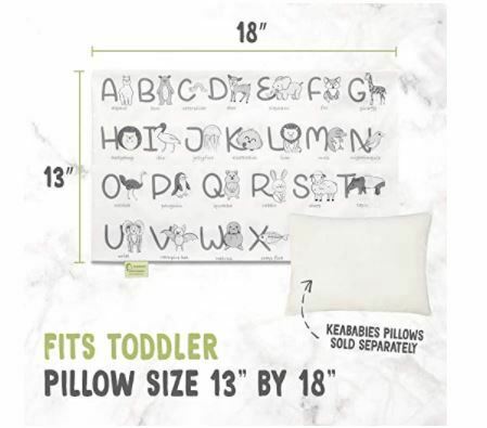 Toddler Pillowcase For 13x18 Pillow - Organic Toddler Pillow Case for Girl & Boy - Fresh Stock Dated December 2025