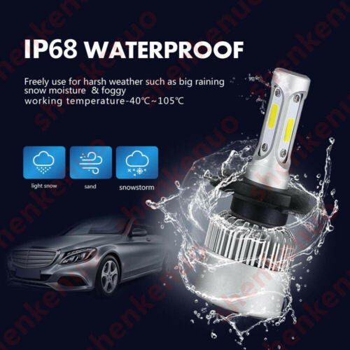 H4 LED Motorcycle Headlight Bulb Hi/Lo Fog Light Lamp For Yamaha Kawasaki Ducati - Fresh Stock Dated February 2026