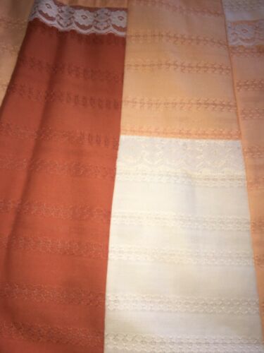 Vtg 70s Carefree Fashions M Long Prairie Boho Cottagecore Skirt Patchwork Peach - Fresh Stock Dated February 2026