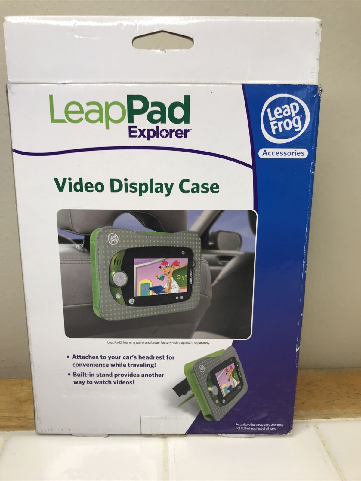 Leap Pad Fits Explorer 1 & 2 Video Display Car Case Green Hands Free Brand New - Fresh Stock Dated February 2026