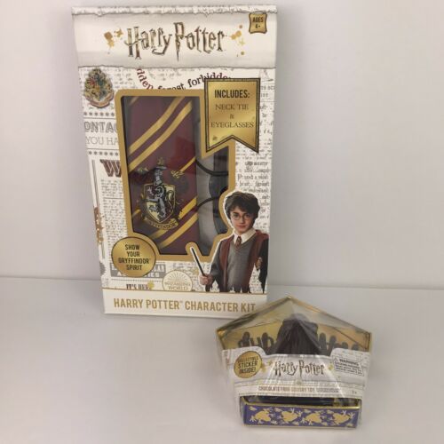 Harry Potter Costume Accessories CHOCOLATE FROG toy Tie Glasses Gryffindor House - Fresh Stock Dated February 2026