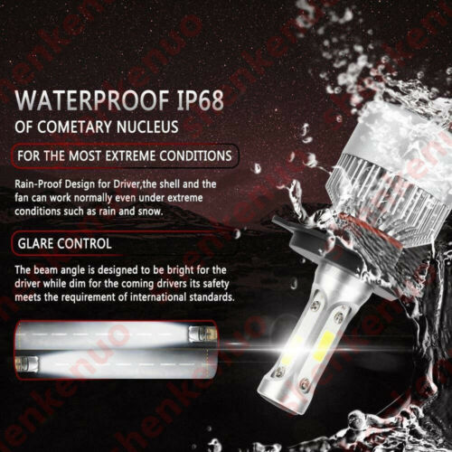 H4 LED Motorcycle Headlight Bulb Hi/Lo Fog Light Lamp For Yamaha Kawasaki Ducati - Fresh Stock Dated February 2026