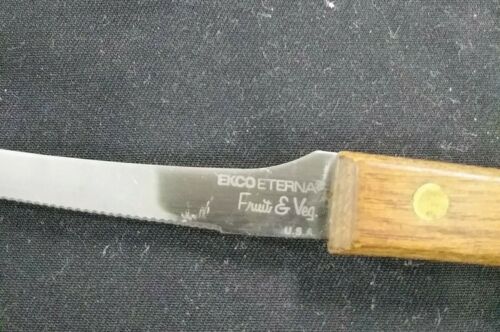 EKCO Eterna fruit and vegetable knife serrated wood handle - Fresh Stock Dated December 2025
