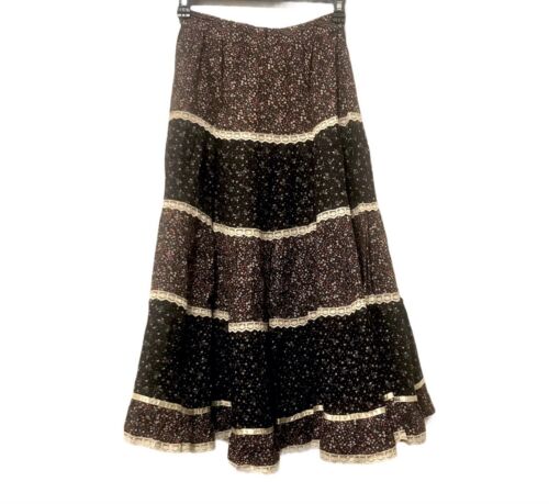 VTG Jessica's Mc Clintock Gunnies Gunne Sax Floral Lace Prairie Skirt Sz 5 NWOT - Fresh Stock Dated February 2026