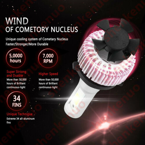 H4 LED Motorcycle Headlight Bulb Hi/Lo Fog Light Lamp For Yamaha Kawasaki Ducati - Fresh Stock Dated February 2026