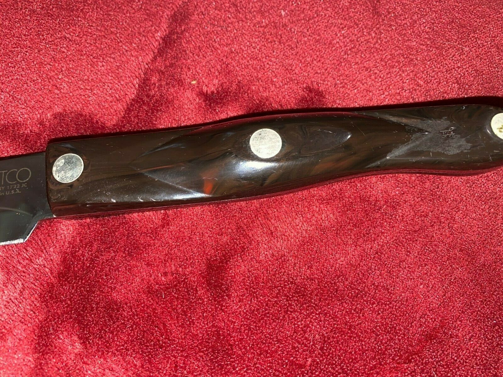 CUTCO Classic Handle Butcher knife 1722 USA made NICE CONDITION - Fresh Stock Dated December 2025