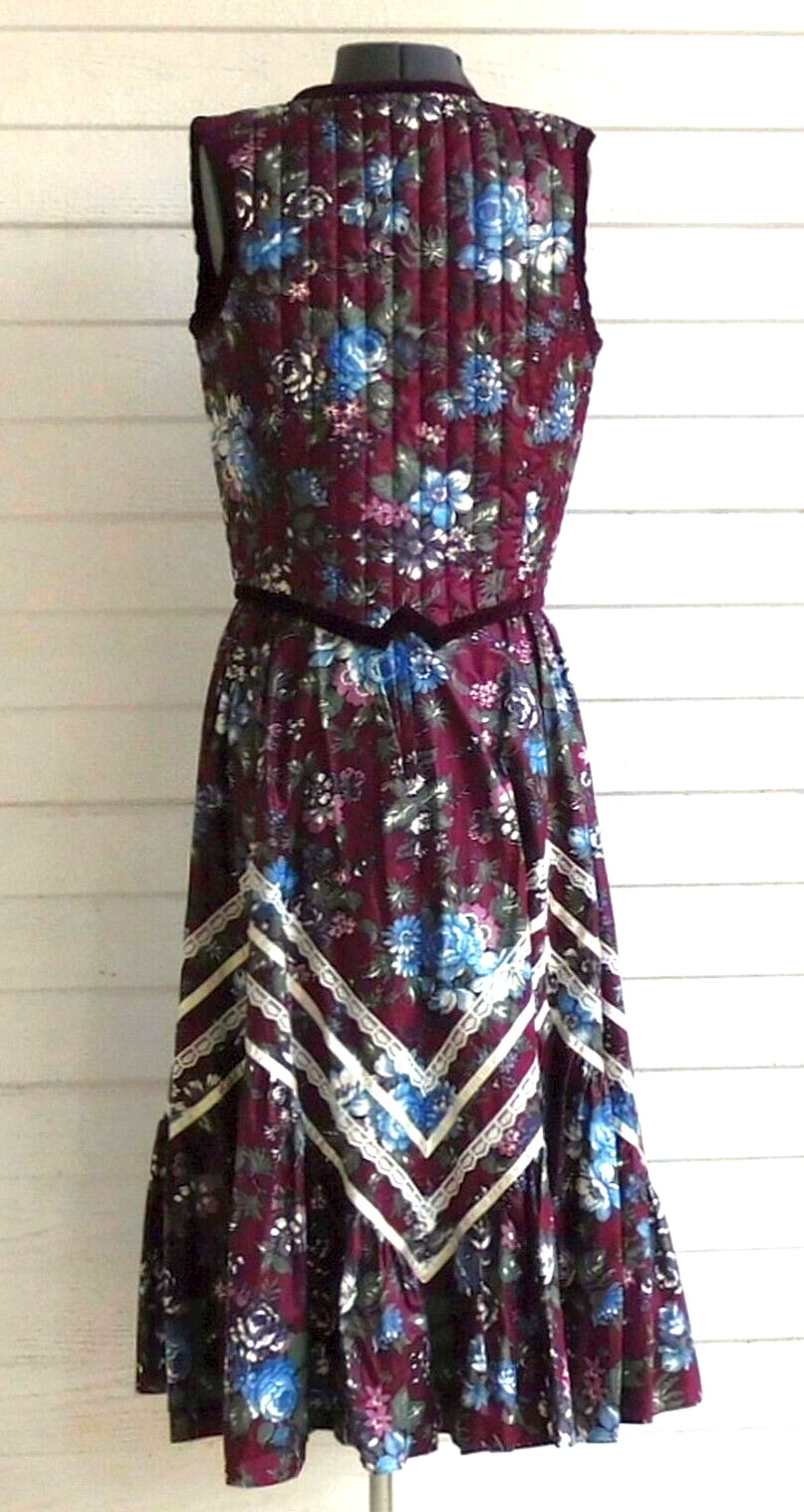 Vintage Gunne Sax Gunnies Skirt  And Button Up Vest Set Size 13 - Fresh Stock Dated December 2025