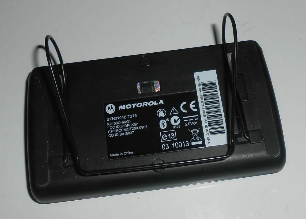 MOTOROLA SYN3104B T215 BLUTOOTH SPEAKERPHONE WITH VISOR CLIP TESTED - Fresh Stock Dated February 2026