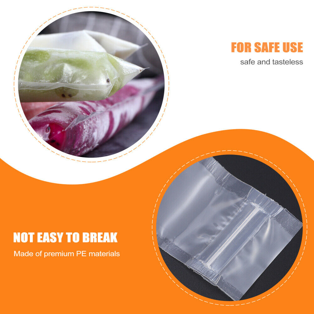 60pcs Disposable Portable Ice-lolly Packing Bags Ice Bags - Fresh Stock Dated February 2026