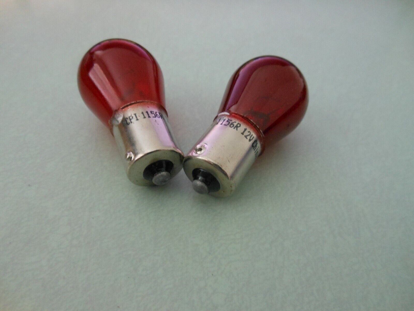 2 NEW Red Light Output Bulb 12V Qty.2 # 1156RED - Fresh Stock Dated March 2026
