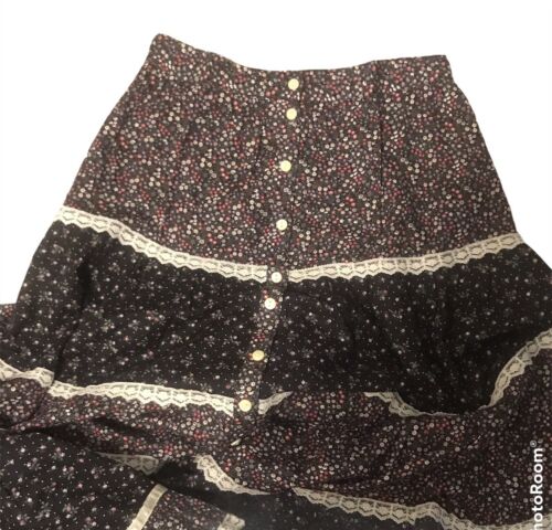 VTG Jessica's Mc Clintock Gunnies Gunne Sax Floral Lace Prairie Skirt Sz 5 NWOT - Fresh Stock Dated February 2026