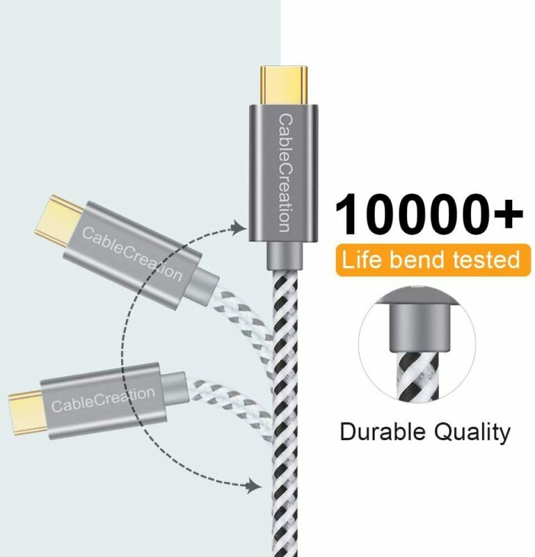 Short USB C Cable, CableCreation 0.5ft 6 inch C to A 0.5FT, Space Gray - Fresh Stock Dated February 2026