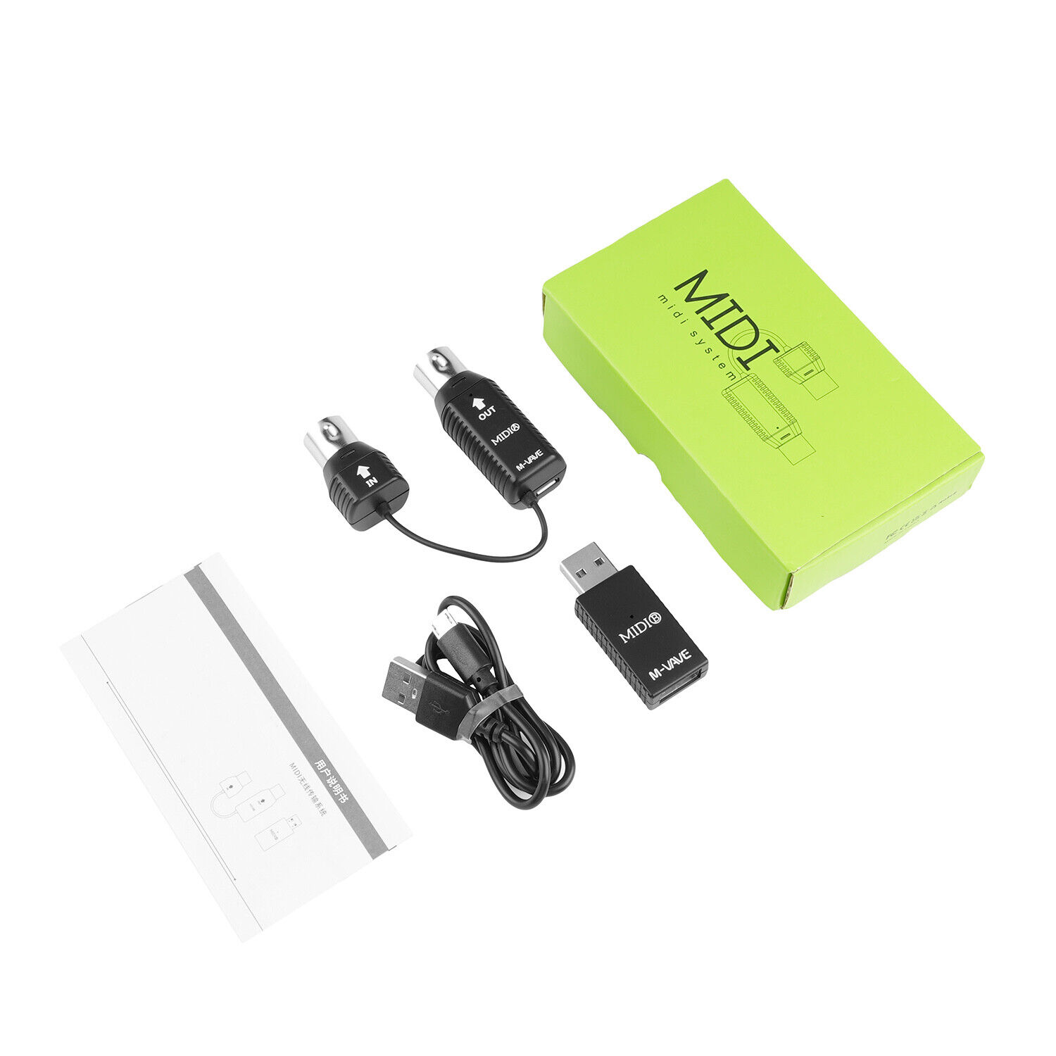 M-VAVE Mini Wireless Transmission System MIDI Bluetooth Adapter USB Plug Play - Fresh Stock Dated February 2026