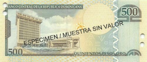 Dominican Republic  500  Pesos Oro  2003  Series BP  Uncirculated Banknote JPa - Fresh Stock Dated February 2026