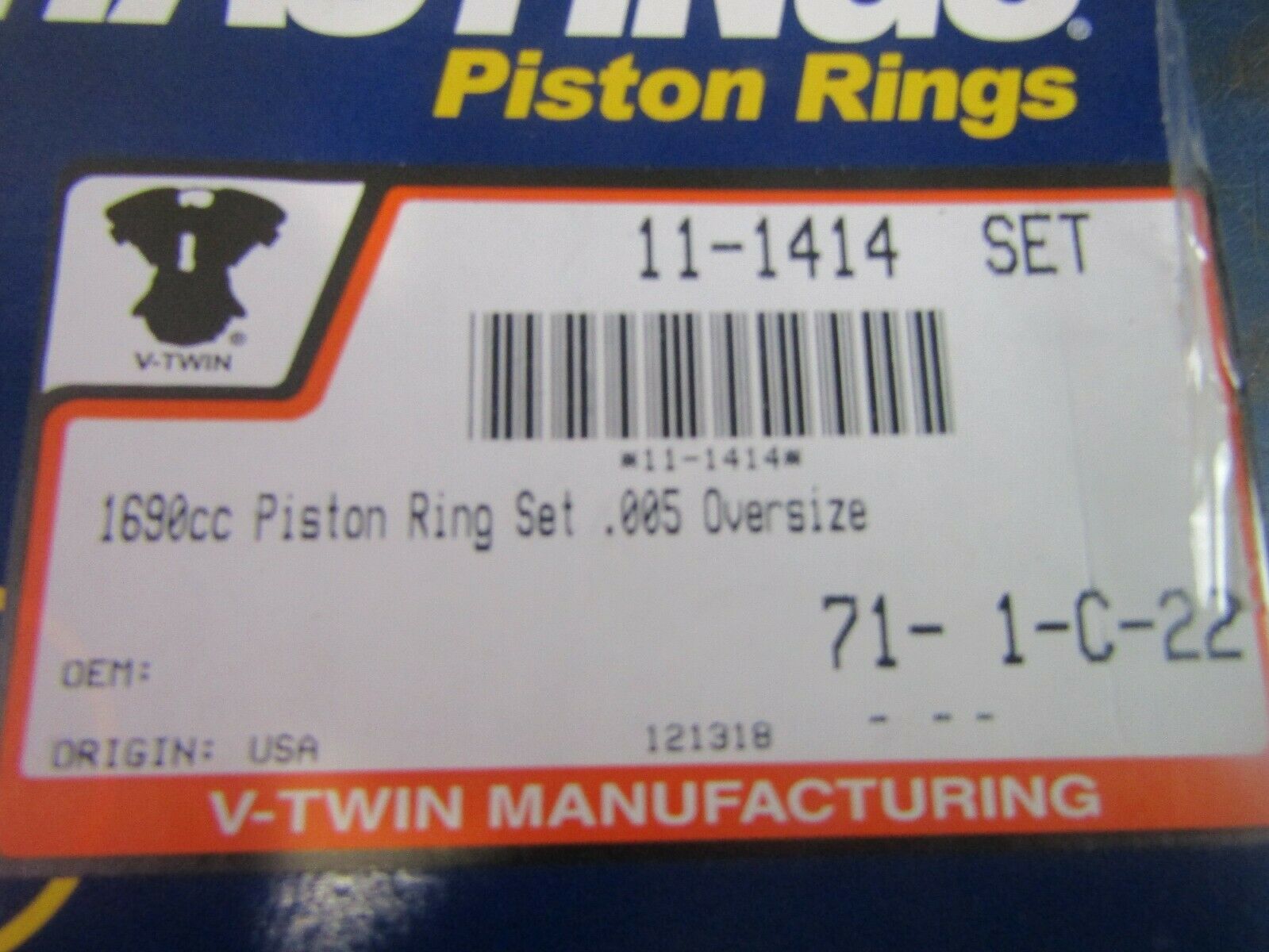+.005 CYLINDERS & PISTONS HARLEY DAVIDSON 103 TWIN CAM ENGINES - Fresh Stock Dated February 2026