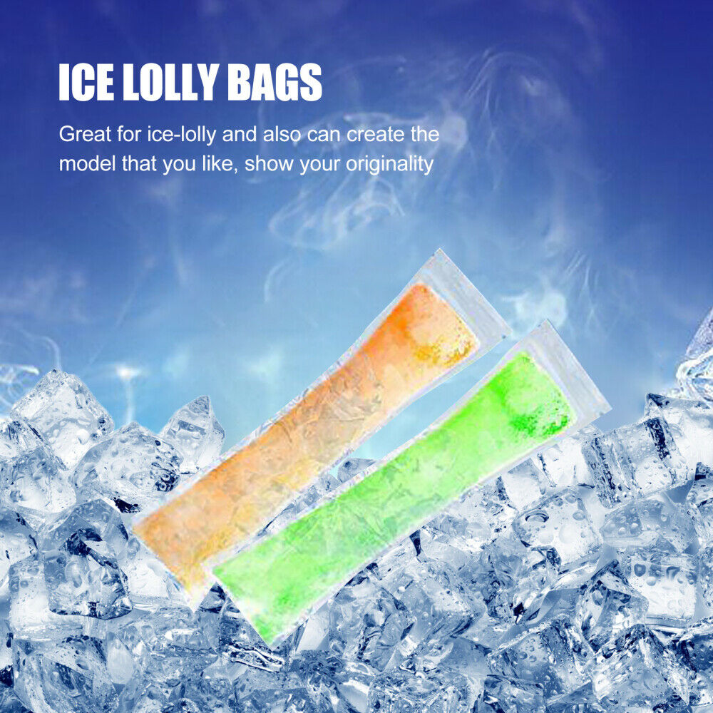 60pcs Disposable Portable Ice-lolly Packing Bags Ice Bags - Fresh Stock Dated February 2026