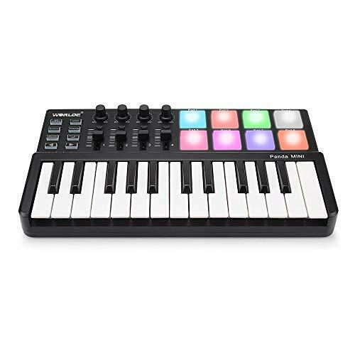 Worlde Panda MINI Portable 25 Keys USB Keyboard MIDI Controller with Colorful - Fresh Stock Dated February 2026