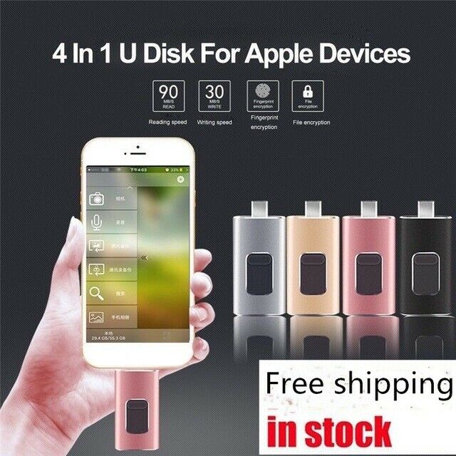 (PRE-SALE) PORTABLE USB FLASH DRIVE FOR IPHONE, IPAD & ANDROID - Fresh Stock Dated February 2026