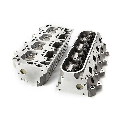 Complete Aluminum Cylinder Heads Chevy LS1 198cc 60cc 6 Bolt .625 Lift - Fresh Stock Dated February 2026