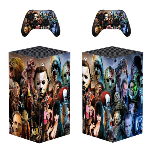 Xbox Series S X Slim Console Controller Skins Decal Horror Killers Michael Jason - Fresh Stock Dated December 2025