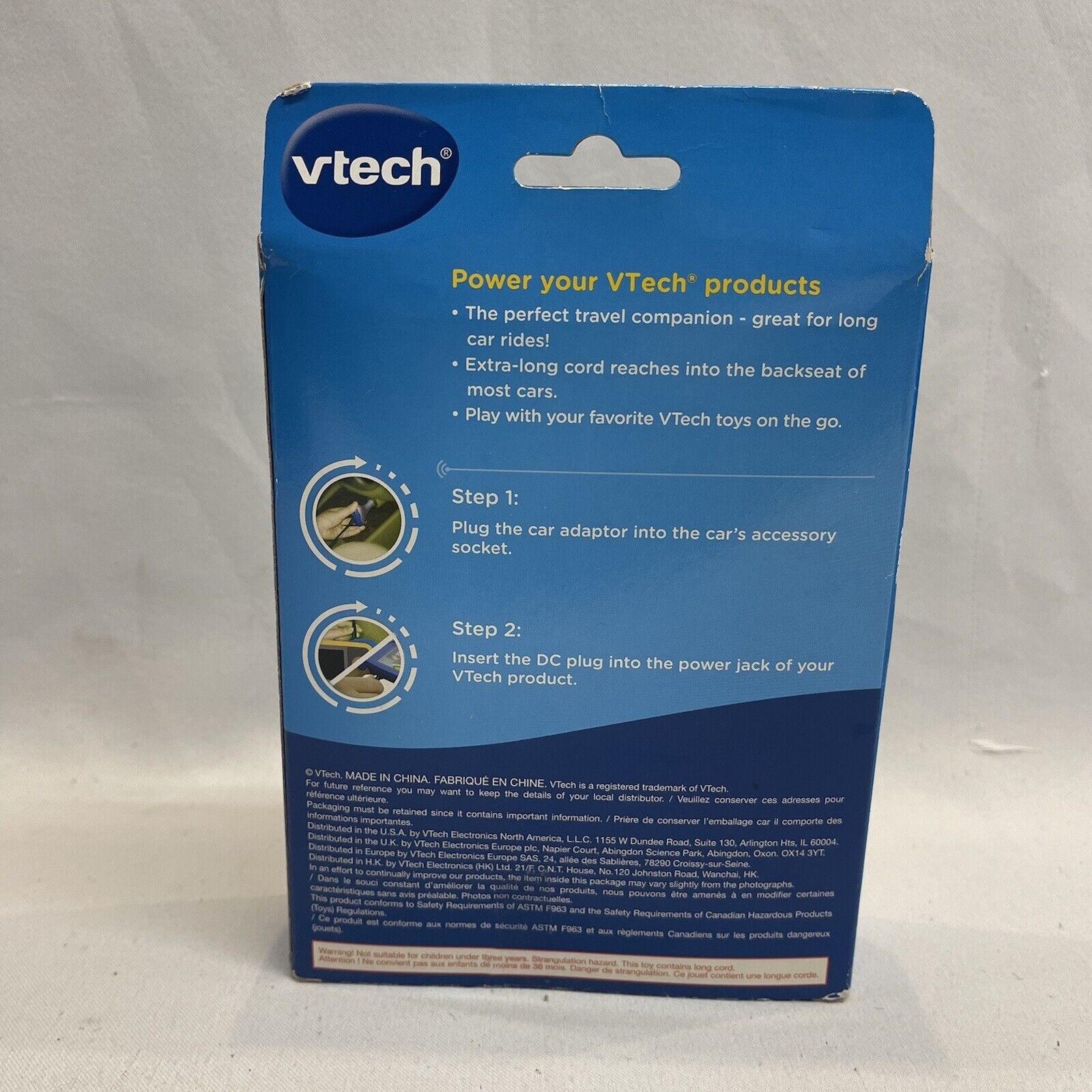 Vtech Car Adaptor VT2315 Charger 80-091310 for MobiGo & V Reader Power On The Go - Fresh Stock Dated February 2026