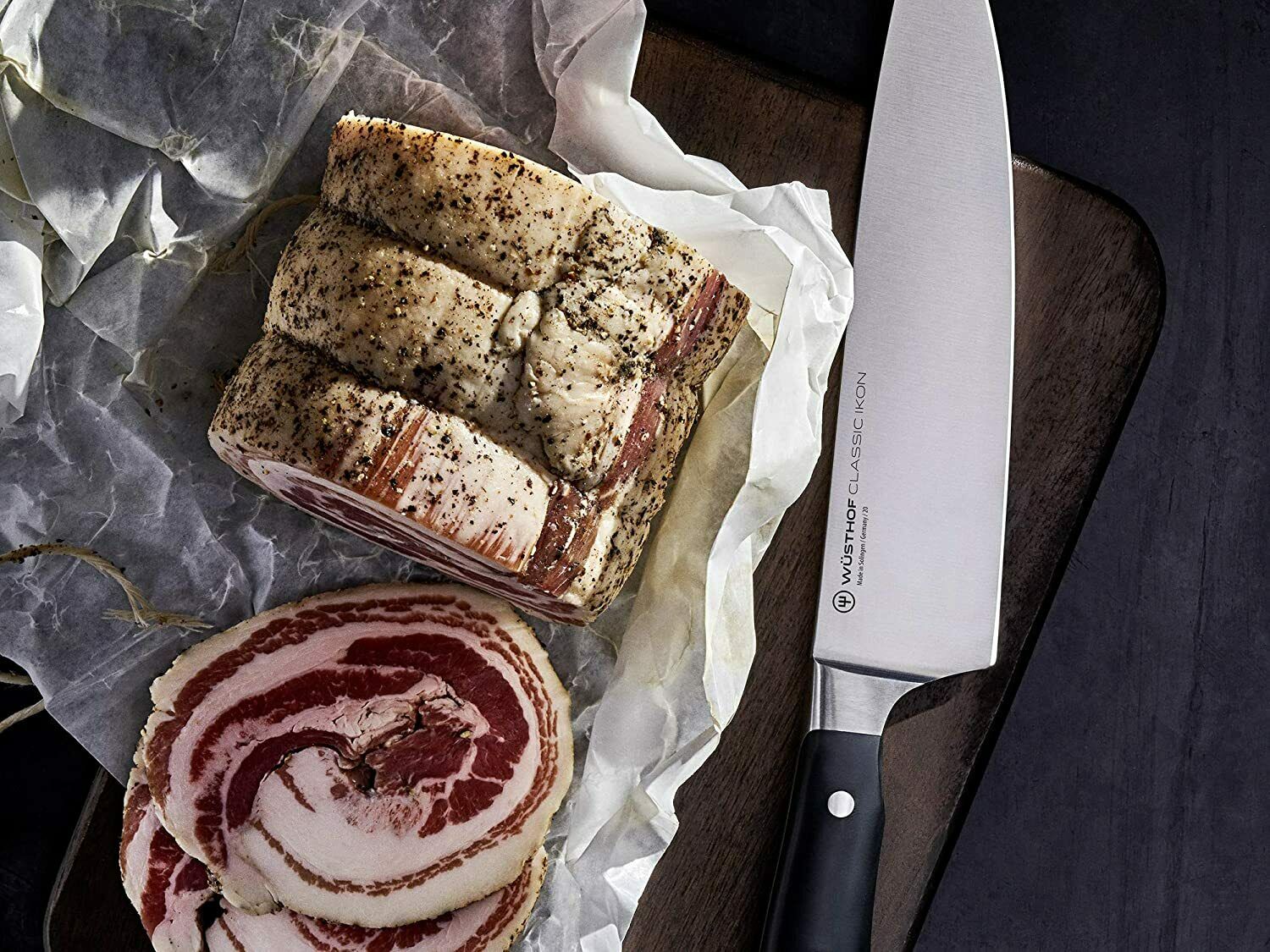 WUSTHOF Classic Ikon 8 Inch Kitchen Chef's Knife High Carbon Stainless Steel - Fresh Stock Dated December 2025