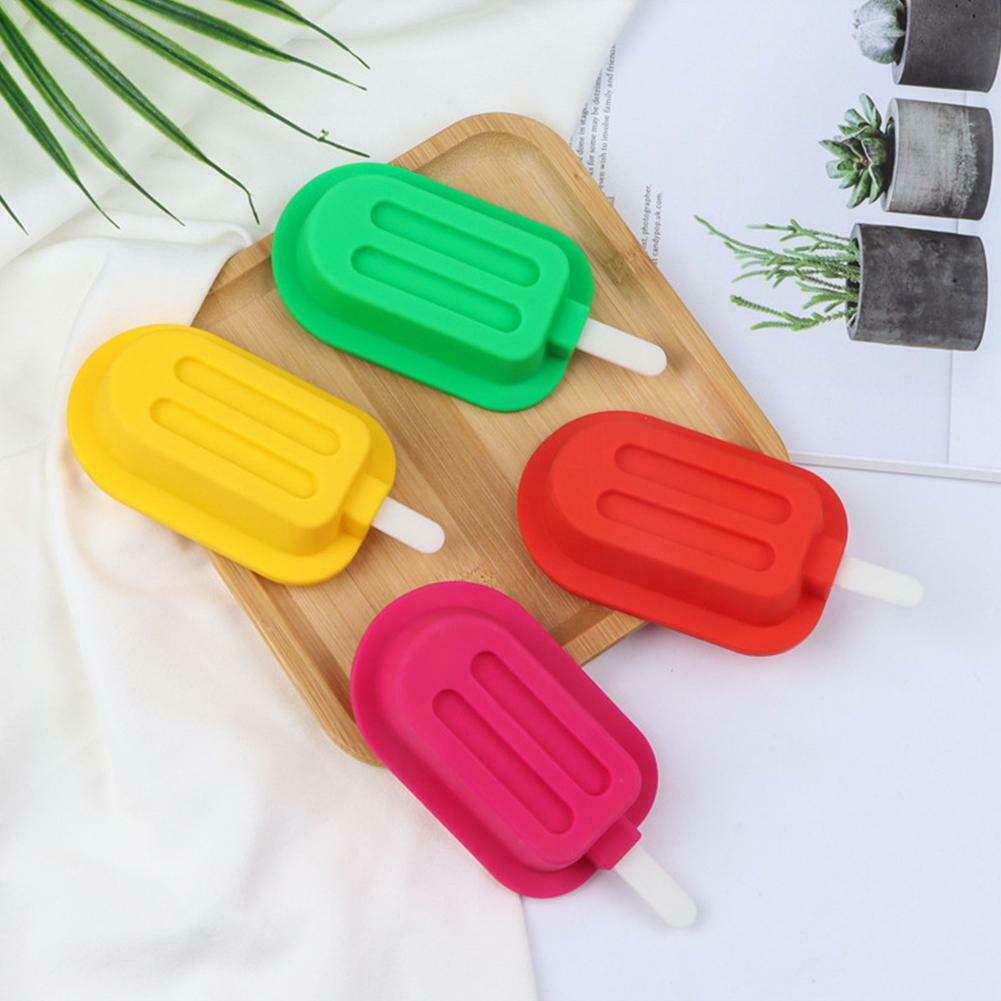 Silicone Ice Cream Molds With Lids Sticks Whiskey DIY Mould Tool - Fresh Stock Dated February 2026