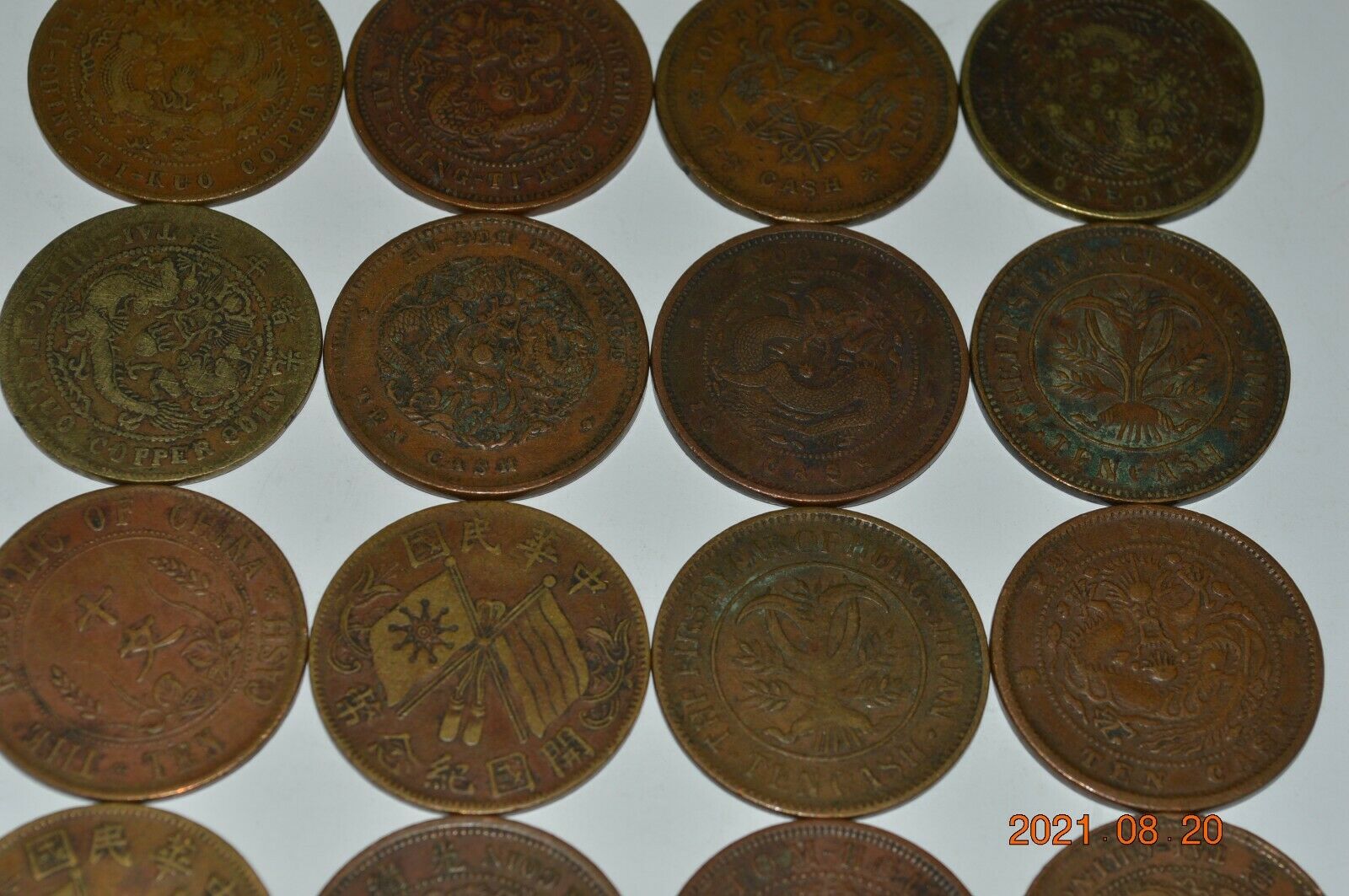 Mixed lot of older Chinese copper coins as found - Fresh Stock Dated February 2026