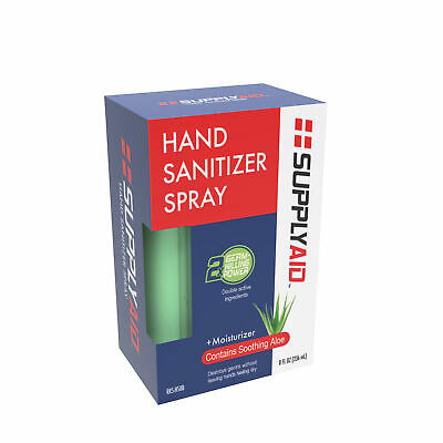 SUPPLYAID RRS-HS8B Dual Action Hand Sanitizer Spray w/Soothing Aloe | 8-Oz - Fresh Stock Dated February 2026