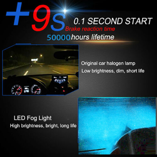 For Honda Goldwing Gl1800 01-16 2x Upgrade H7 Ice Blue LED Headlight Kit 70W - Fresh Stock Dated February 2026