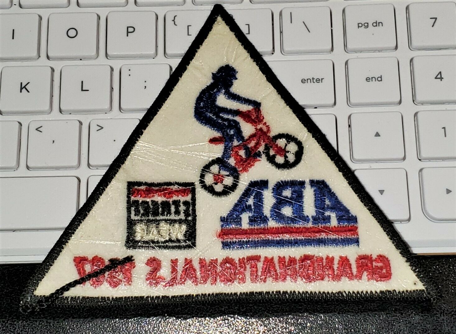 Vintage 1987 ABA BMX Gran Nationals Vision Street Wear Patch - Fresh Stock Dated December 2025