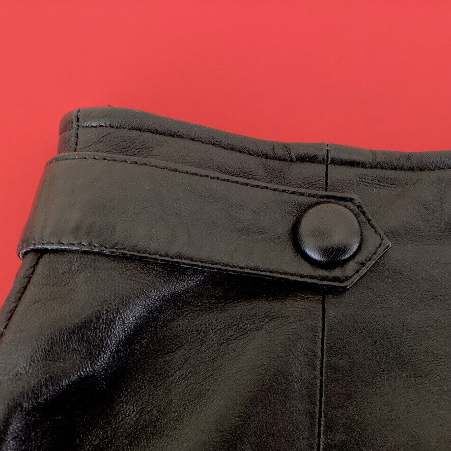 Vintage EREZ Sport Black Soft Genuine Leather Mini Skirt Size 4 Lined  Zip EUC - Fresh Stock Dated March 2026