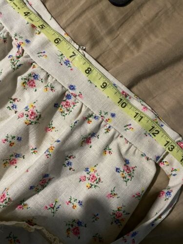 Vintage 70s Maxi Cottagecore Skirt Boho Prairie Apron ILGWU Label - Fresh Stock Dated December 2025